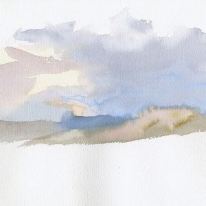 Abstract evening rain