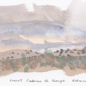 Embaise de Alange, sunset