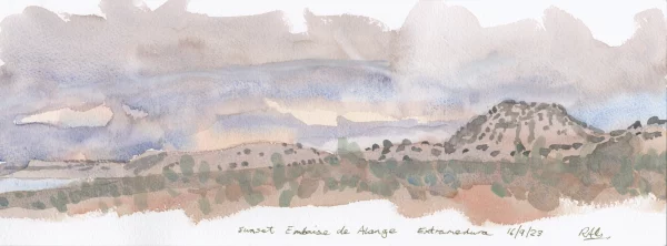 Embaise de Alange, sunset