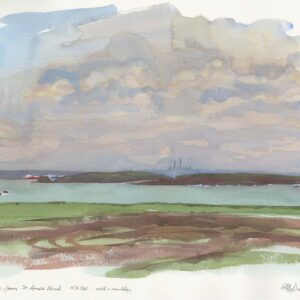 watercolour painting of Milford Haven by Rob Davies
